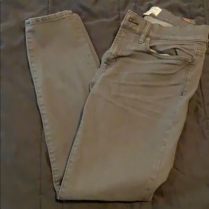 JCrew toothpick skinny grey jeans